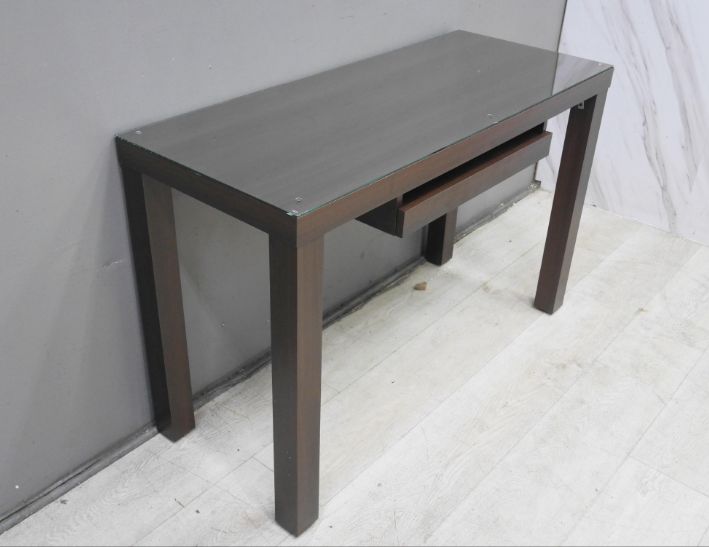 二手 書桌 胡桃色 121公分 辦公桌 邊桌 置物桌