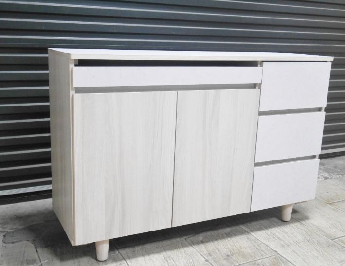 庫存新品 白梧桐色 4尺 餐邊櫃 電器櫃 廚櫃 櫥櫃 