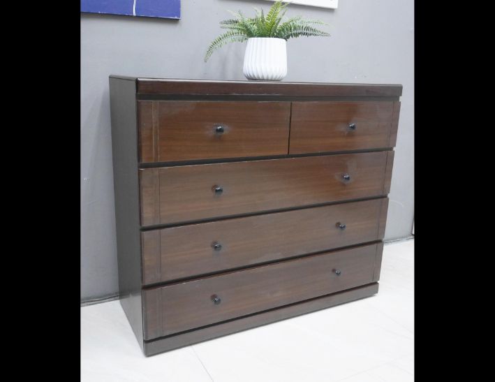 二手 斗櫃 胡桃色 抽屜櫃 收納櫃 儲物櫃 邊櫃 矮櫃