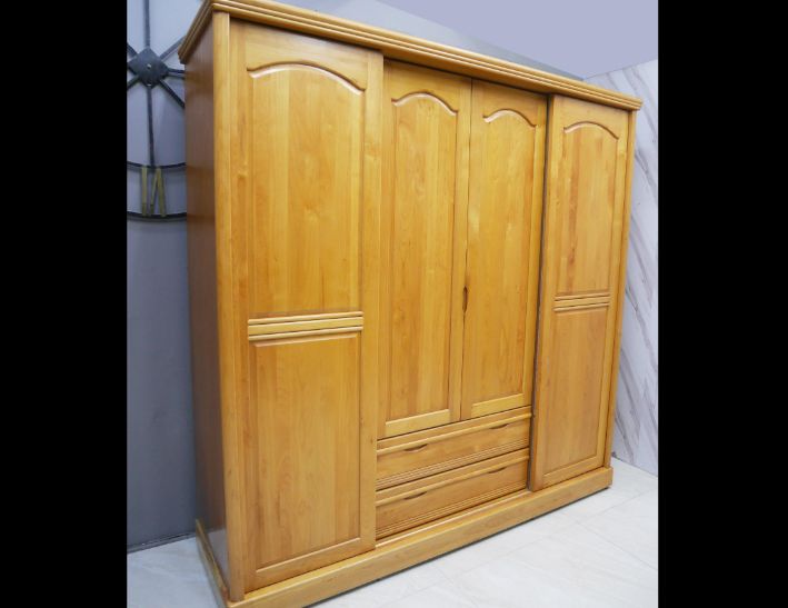 二手 衣櫥 原木色 7尺 推門衣櫃 收納櫃 置物櫃