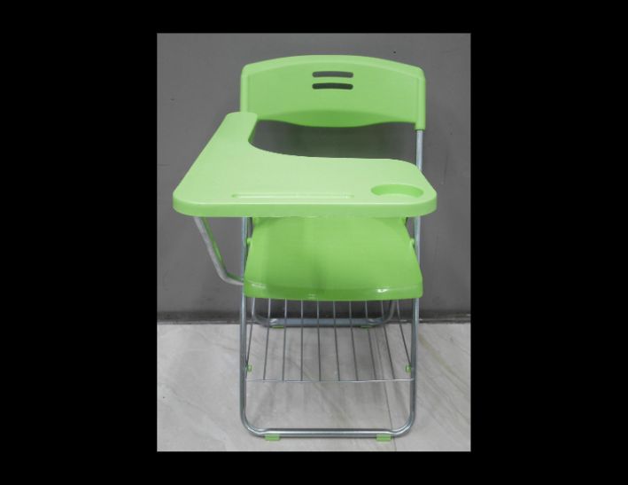 二手 大學椅 綠色 塑鋼 折疊椅 會議椅 學生椅