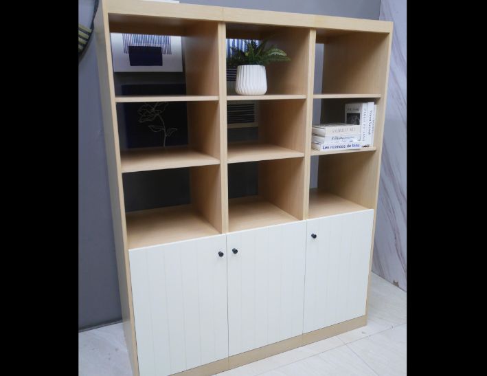 二手 書櫃 白橡色 5尺 書櫥 隔間櫃 收納櫃 展示櫃