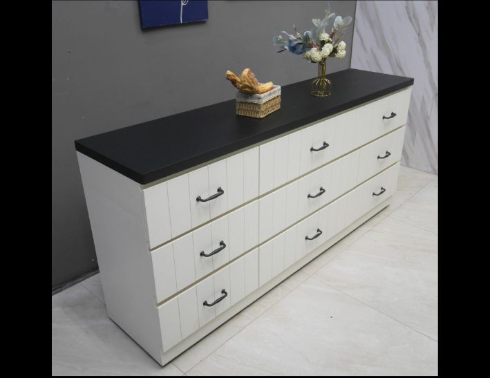 二手 斗櫃 黑白色 6尺 抽屜櫃 收納櫃 置物櫃 儲物櫃 