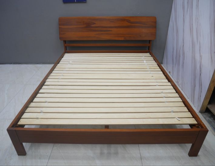 二手 詩肯柚木 標準雙人 5尺 雙人床架 床台 床組