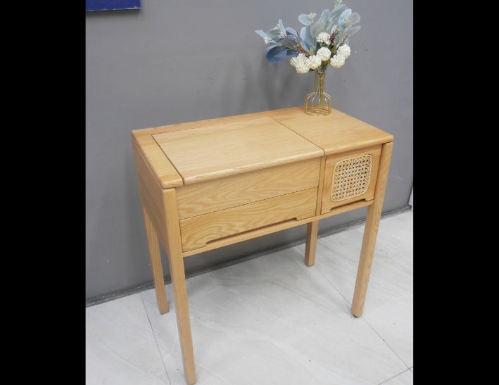 二手 北歐風實木 掀鏡台 化妝桌 梳妝台 化妝桌 收納桌 