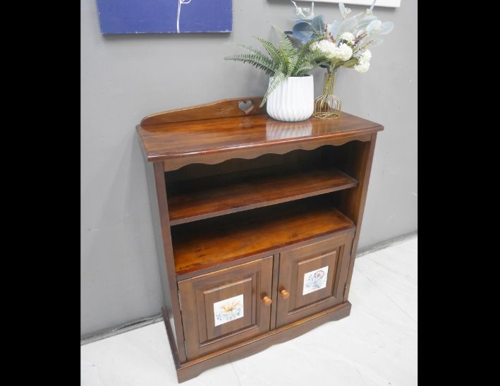 二手 鄉村風實木 76公分 收納櫃 茶水櫃 矮櫃 置物櫃