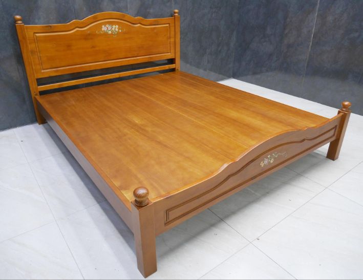 二手 鄉村風 6*7 雙人加大床架 雙人床組 床底 床台 