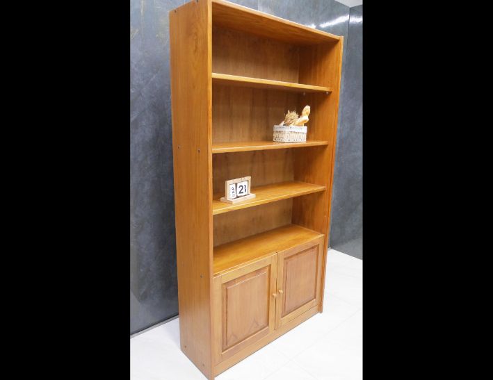 二手 書櫃 詩肯柚木 100公分 書櫥 櫥櫃 置物櫃