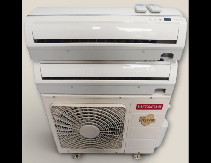 二手 日立 一對二 2.8+2.8KW 變頻冷暖分離式冷氣
