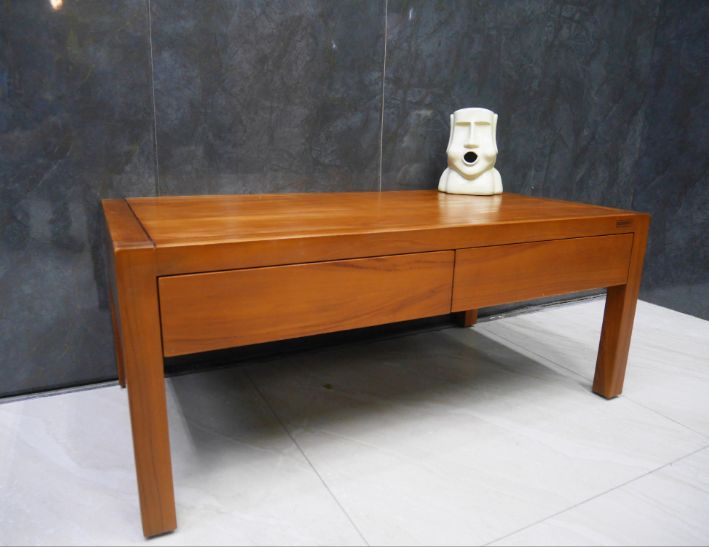 二手 詩肯柚木 110公分 沙發桌 茶几 客廳桌 矮桌 