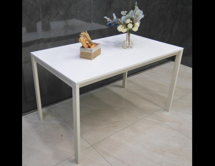 二手 餐桌 白色 125公分 咖啡桌 會客桌 接待桌