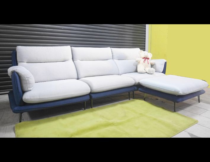 二手 北歐風 297公分 布沙發 L型沙發 客廳沙發