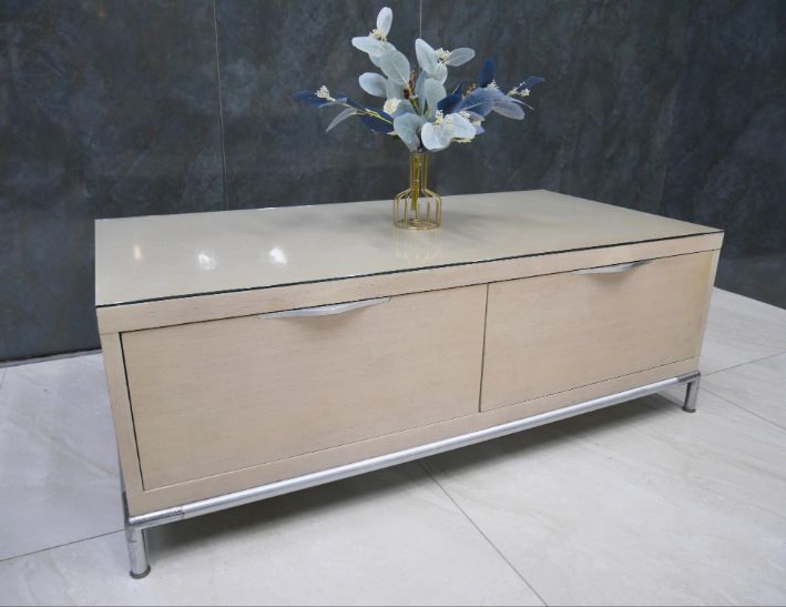 二手 白橡色 4尺 茶几 沙發桌 客廳桌 矮桌 置物桌 