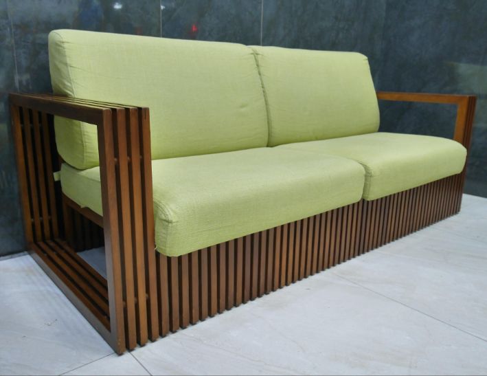 二手 優渥實木 三人沙發 木製沙發 客廳沙發 會客沙發