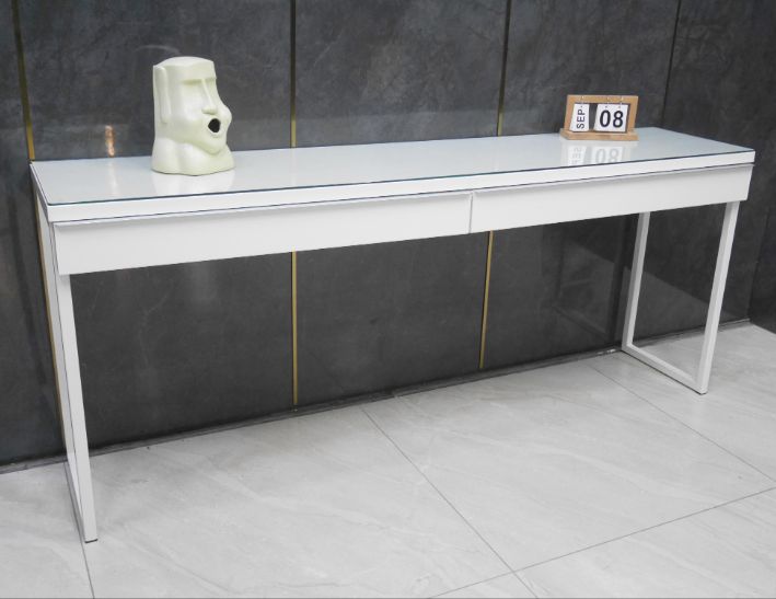 二手 白色 180公分 書桌 邊桌 工作桌 置物桌 長桌