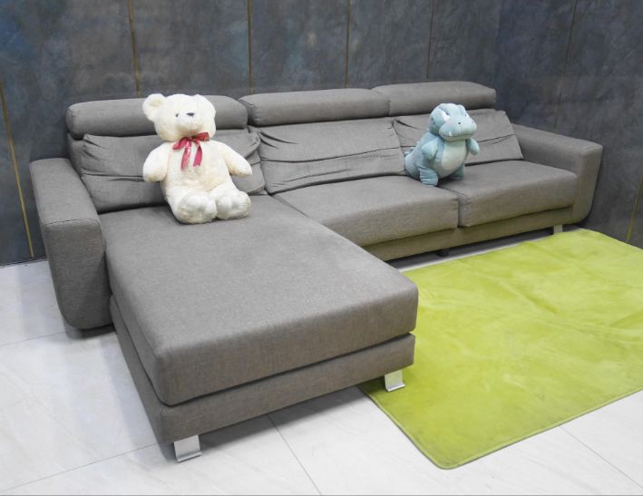 二手 布沙發 咖啡色 295公分 L型沙發 客廳沙發