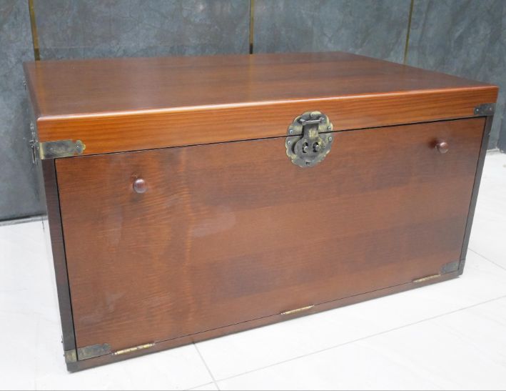 二手 美式實木 百寶箱造型 茶几 客廳桌 沙發桌 矮桌