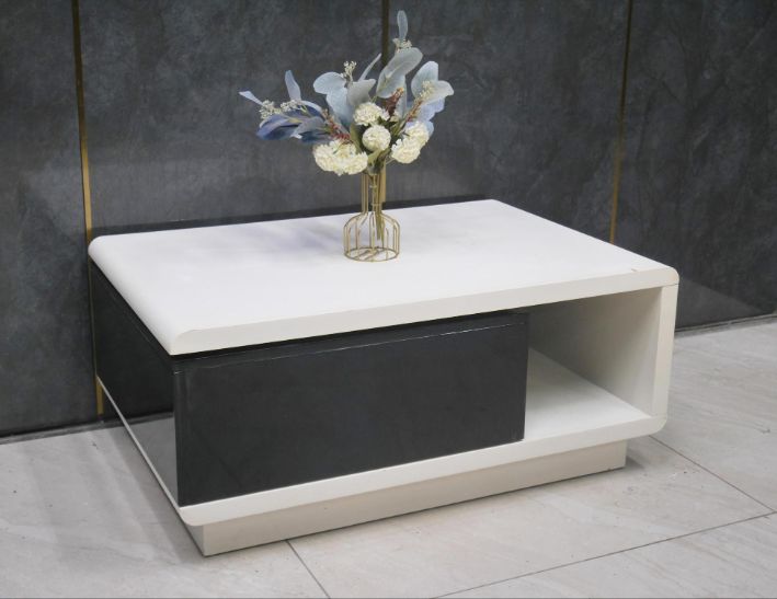 二手 茶几 黑白配 3尺 旋轉茶几 客廳桌 沙發桌