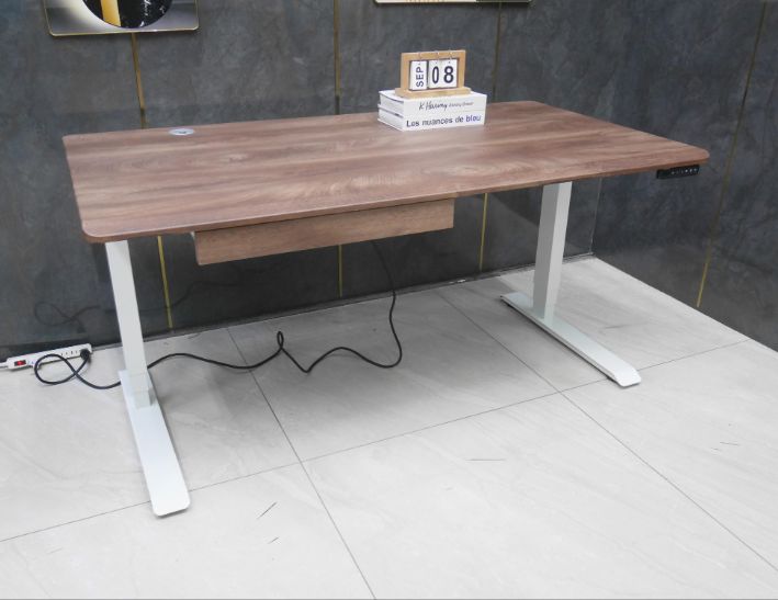 二手 胡桃色 150公分 電動升降書桌 電腦桌 辦公桌 