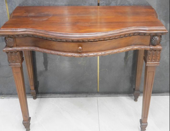 二手 玄關桌 樟木色 93公分 擺飾桌 花架 花台