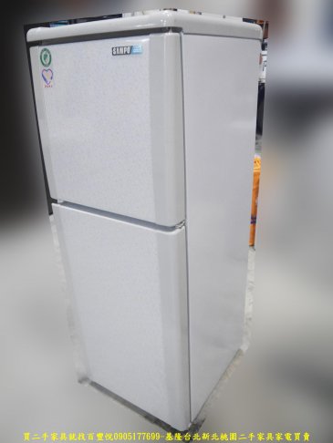 二手冰箱 中古冰箱 聲寶140公升雙門冰箱 2級省電 套房冰箱 廚房家電 二手家電有保固 3