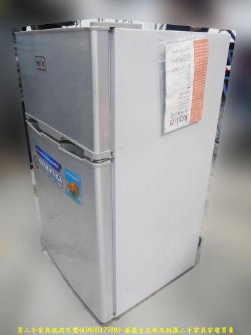 二手冰箱 中古冰箱 歌林90公升雙門冰箱 2021年 套房冰箱 民宿冰箱 3