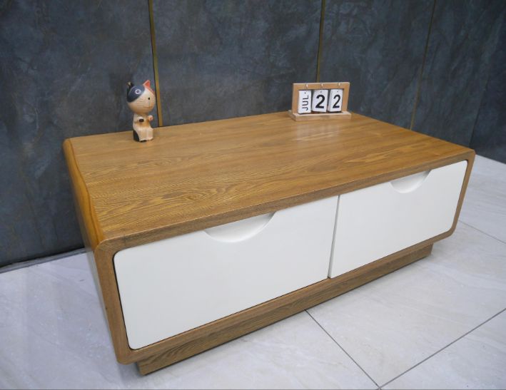 二手 茶几 柚木色 101公分 沙發桌 客廳桌 矮桌