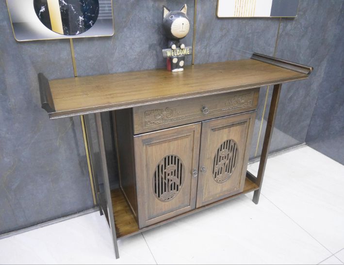 二手 仿古家具 官帽造型 4尺 玄關桌 長桌 擺飾桌