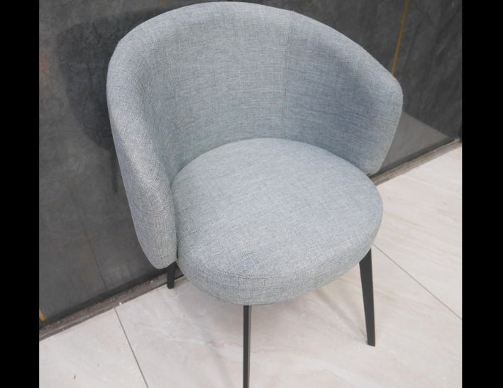 二手 灰布 單人椅 餐椅 休閒椅 等候椅 洽談椅 布沙發