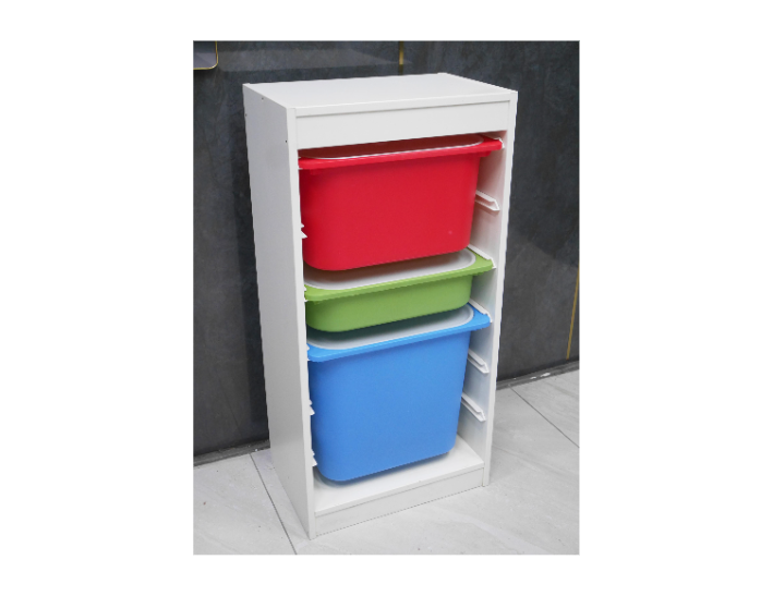 二手 玩具櫃 白色 46公分 抽屜櫃 收納櫃 置物櫃