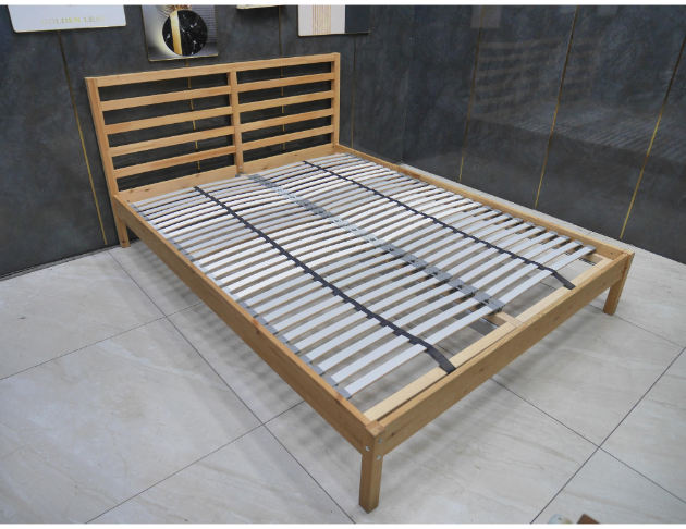 二手 床底 原木色 5尺標準雙人床架 雙人床組 雙人床台
