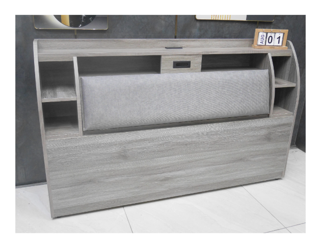 二手 床頭櫃 灰橡色 5尺 雙人床頭箱 置物櫃 收納櫃