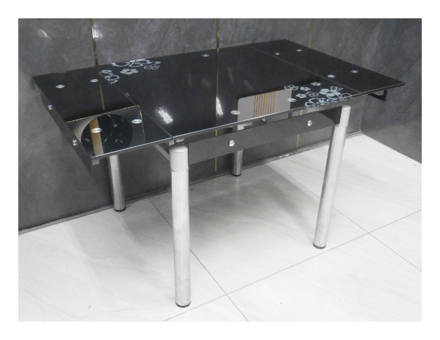 二手 餐桌 黑色玻璃 咖啡桌 會客桌 接待桌 休閒桌