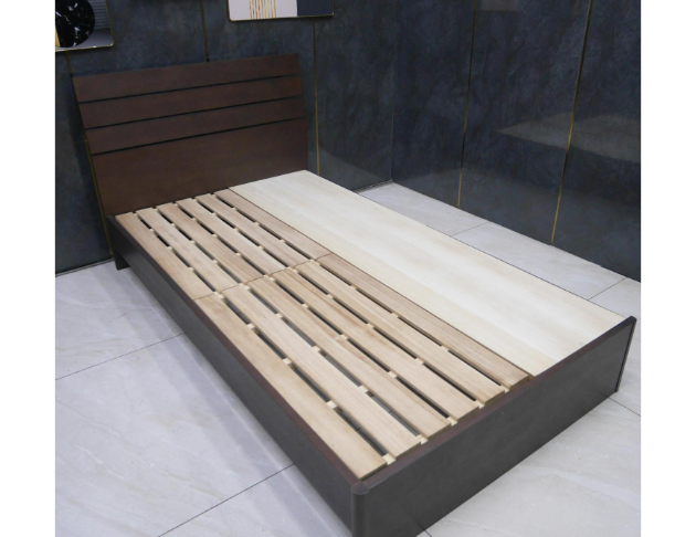 二手 床架 胡桃色 3.5尺 二抽 單人加大床組 床台