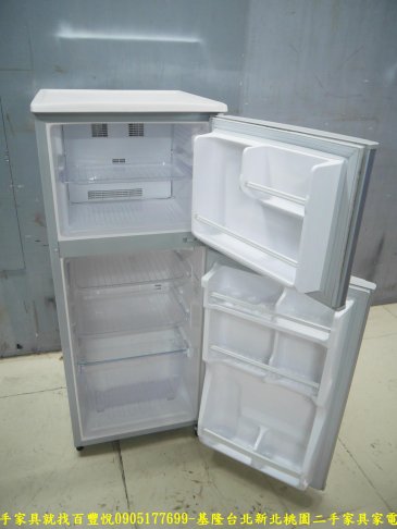 二手國際牌130公升銀色無霜設計雙門冰箱 廚房冰箱 中古冰箱 中古電器 家庭冰箱有保固 4