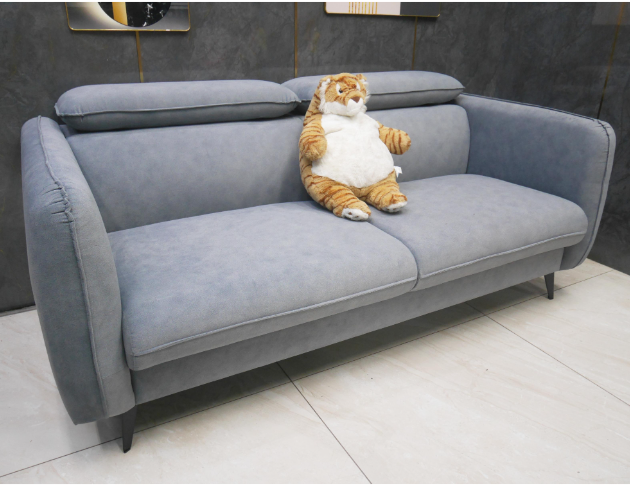 限量出清 沙發 貓抓布 三人座 藍灰色 五金 客廳沙發