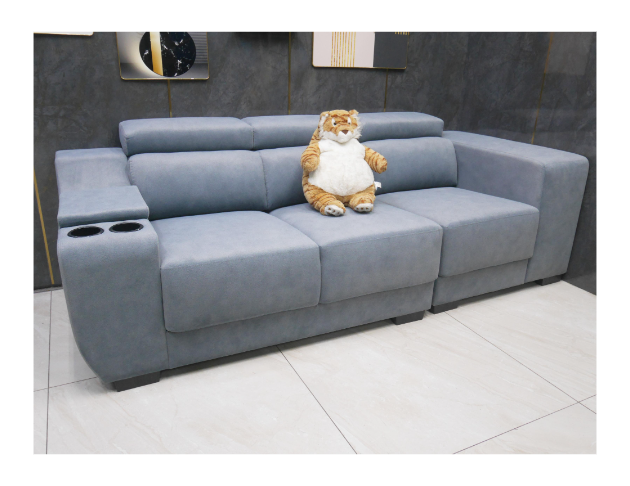 限量出清 沙發 貓抓布 藍灰色 三人沙發 客廳 休閒沙發