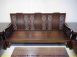 二手稀有物件 頂級黑檀木組椅十件組 紋路綿密實木客廳沙發組