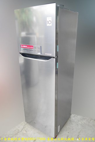 二手LG253公升變頻雙門冰箱 一級省電 套房冰箱 中古家電 廚房電器 家用電器有保固 2