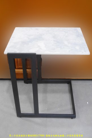 限量新品設計款46公分岩板茶几 邊桌 置物桌 電話桌 矮桌 客廳桌 擺放桌 1
