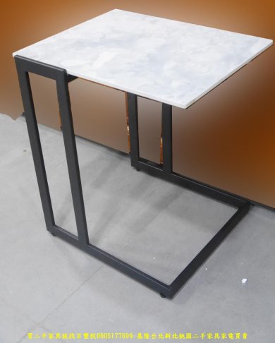限量新品設計款46公分岩板茶几 邊桌 置物桌 電話桌 矮桌 客廳桌 擺放桌 2
