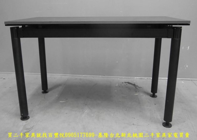 二手灰色120公分餐桌 工作桌 洽談桌 辦公桌 置物桌 飯桌 1