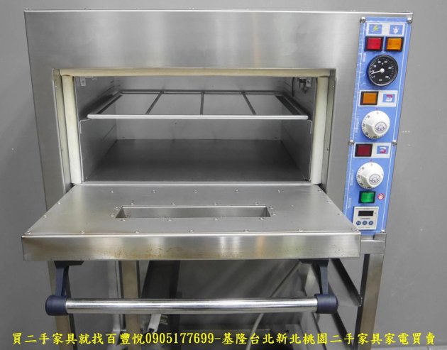 二手 營業用 白鐵 一層半 電烤箱 220V 有燈 營業用烤箱 烤爐 中古電器 2
