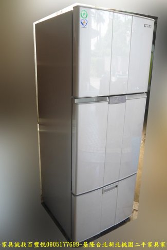 二手 聲寶 1級變頻 455公升 三門冰箱 中古電器 二手冰箱 家用電器 有保固 3