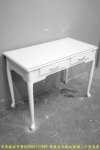 二手 白色 100公分 二抽 玻面 書桌 置物桌 寫字桌 工作桌 電腦桌