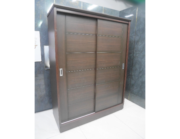 二手 衣櫃 胡桃色 5尺 滑門衣櫃 房間櫃 置物櫃 衣櫥