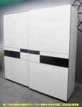 二手衣櫃 鋼烤 白色 7尺 衣櫥 推門衣櫃 房間櫃 邊櫃 置物櫃 儲物櫃 收納櫃