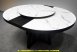 二手餐桌 設計款 石面 4尺 圓形 伸縮 吃飯桌 邊桌 圓桌 伸展桌