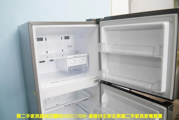 二手冰箱 LG 253公升 變頻 銀色 雙門冰箱 中古電器 中古家電 大家電 4