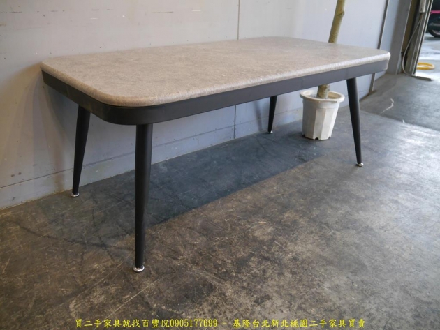 限量新品仿石紋110公分大茶几 客廳桌置物桌收納桌邊桌矮桌 3